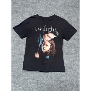 Twilight T-Shirt Edward Bella Black Size Medium Short Sleeve Movie Promo Tee